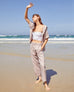 Women's Linen Shirt - Sunset